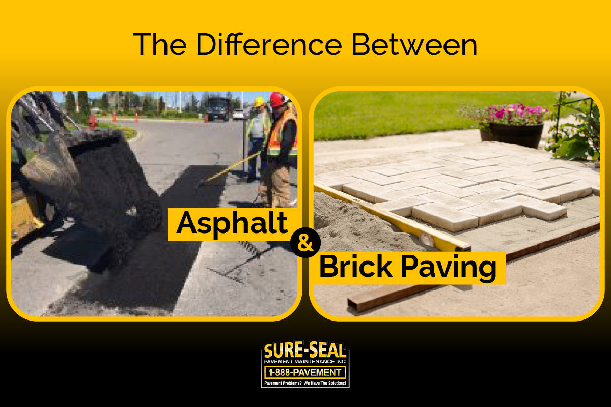 Asphalt and Brick Paving