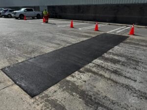 Finished asphalt patch