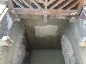 Catch basin inside